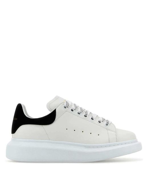McQueen White Oversized Lace Up Sneakers