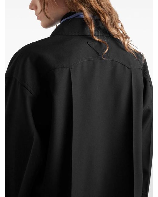 Prada Black Buttoned Long-Sleeve Shirt
