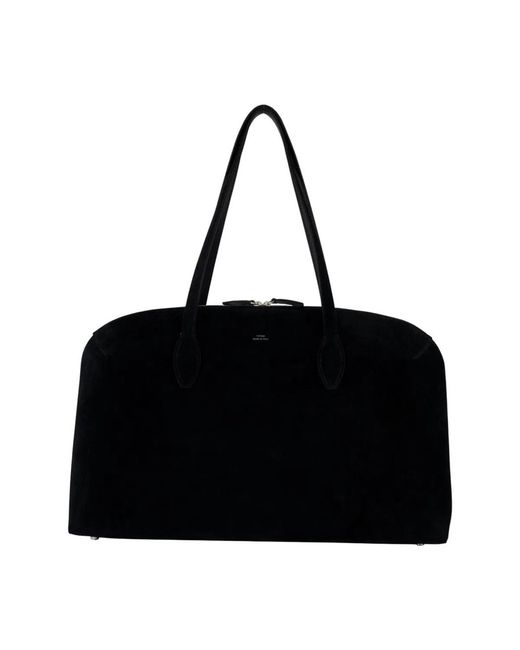 Totême Black "Suede Day" Tote Bag