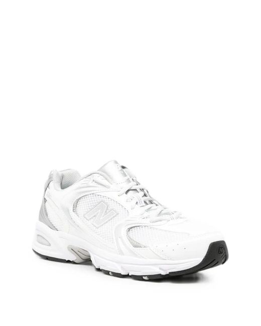 New Balance White "Vtz" Textile & Other Fibers Sneakers