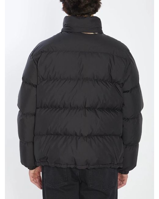 Burberry Black Puffer Jacket With Packable Hood for men