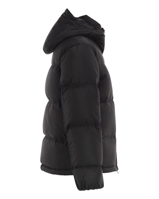 Stone Island Black Matt Ripstop Cordura Hooded Down Jacket for men
