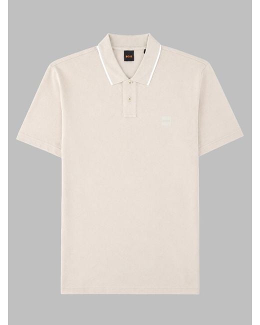 Boss Natural Polo Con Logo for men
