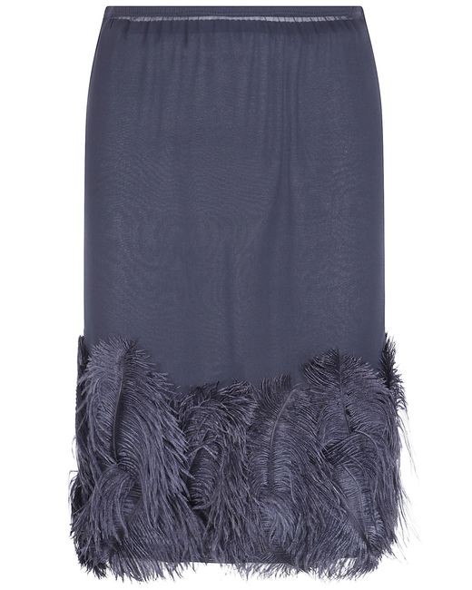 Semicouture Blue "Quanna" Pencil Skirt