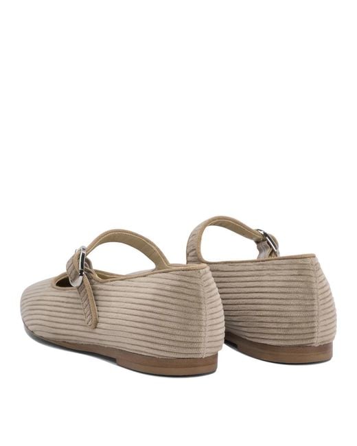 Le Monde Beryl White Le Monde Beryl Velvet Ballerinas