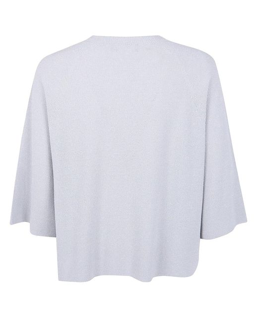 Fabiana Filippi White Cotton Blend-T-Shirt