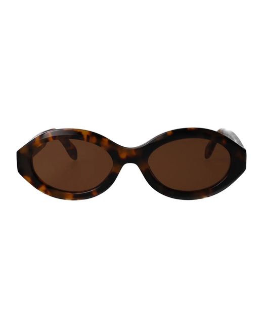 Palm Angels Brown Acetate Sunglasses