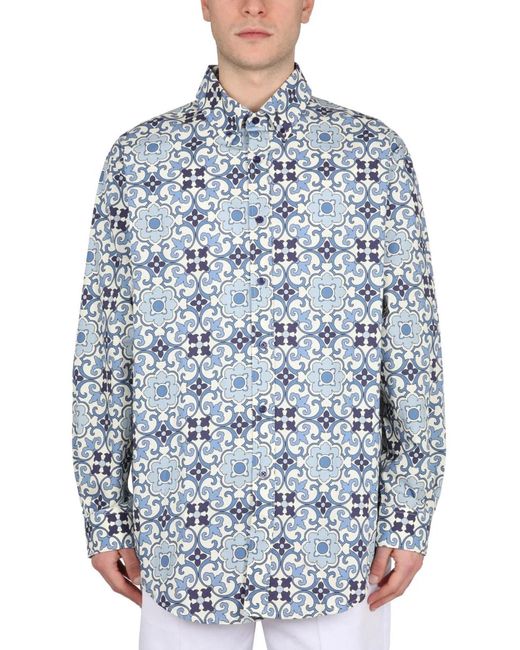Drole de Monsieur Blue Faience Shirt for men