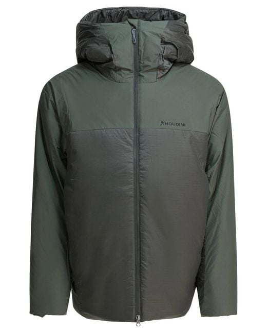 Houdini Sportswear Gray Recycled Polyester Jacket for men