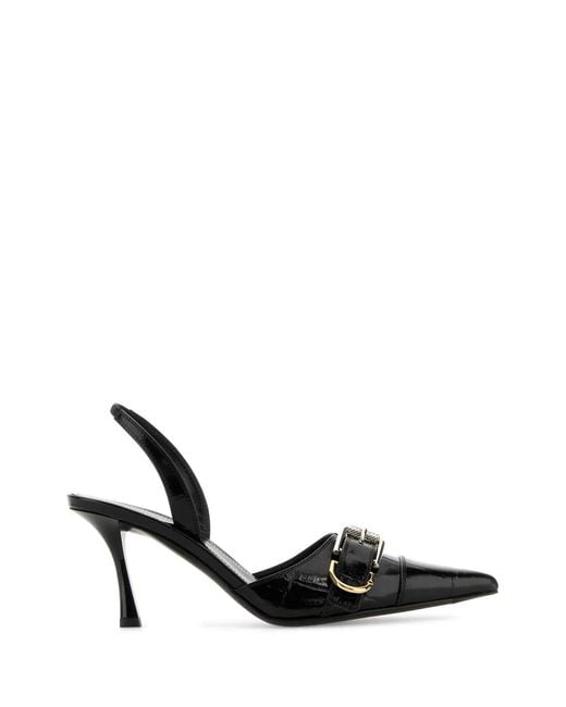 Givenchy Black Leather Voyou Pumps