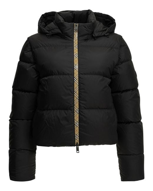Burberry Black "Langdale" Short Down Jacket