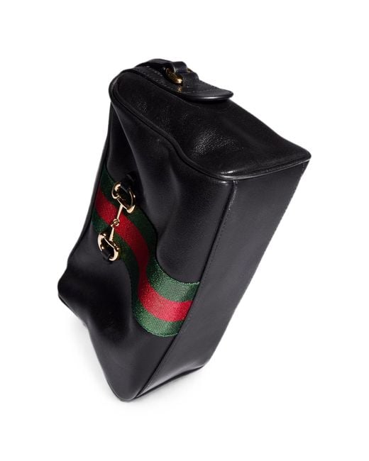 Gucci Black Horsebit Web Small Camera Bag