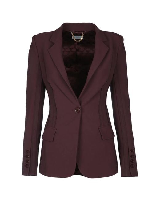Elisabetta Franchi Purple Giacca Monopetto