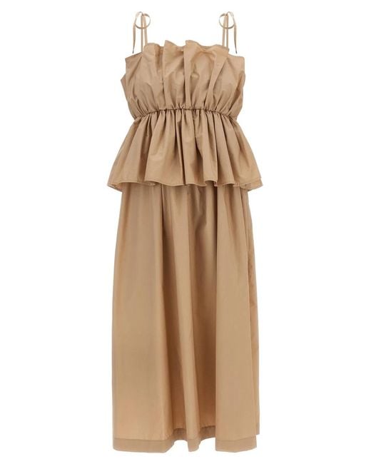 Twinset Natural Twin Set Flounce Dress