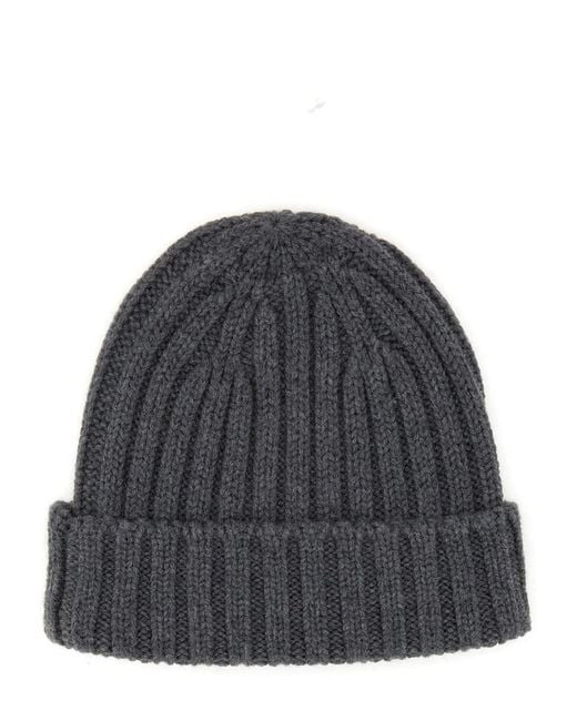 Aspesi Gray Beanie Hat