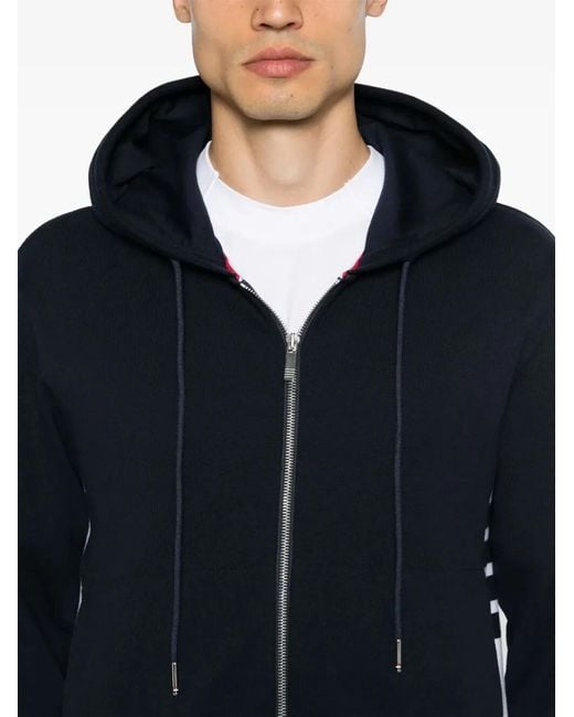 Thom Browne Navy Blue Cotton Sweatshirt for men
