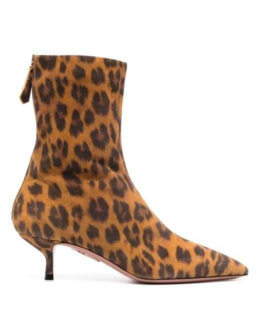 Aquazzura Brown Montmartre Bottie 50