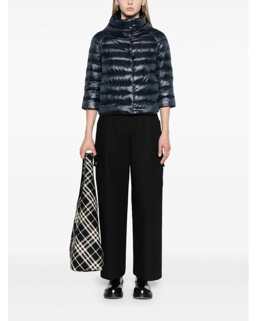 Herno Blue Sofia Nylon Cape