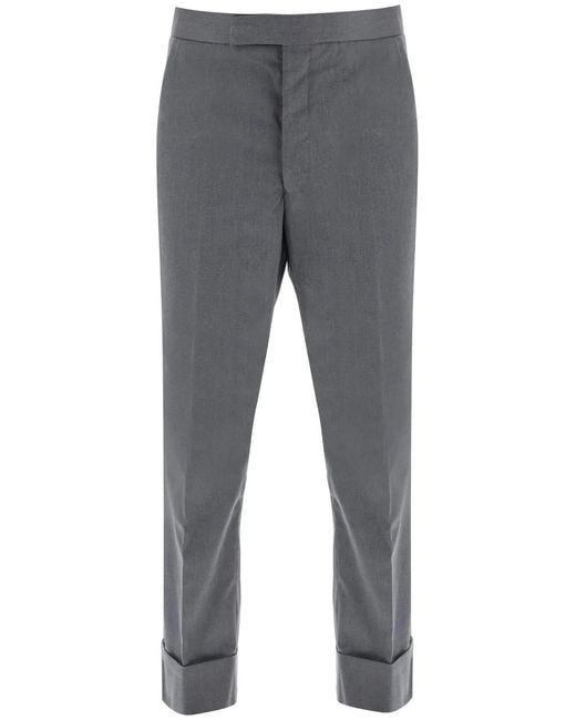 Thom Browne Gray Fit 1 Gg Backstrap Trouser for men
