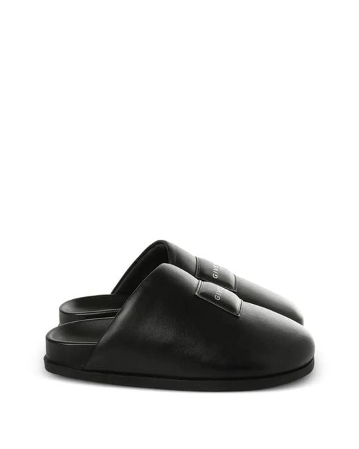 Givenchy Black Leather Mules