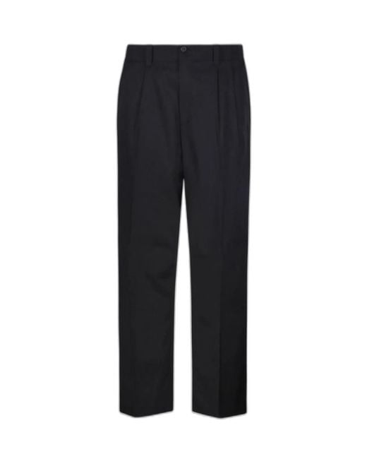 Golden Goose Deluxe Brand Black Virgin Wool Trousers for men