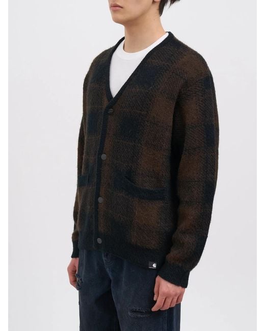 Carhartt Black Everson Alpaca Blend Cardigan for men