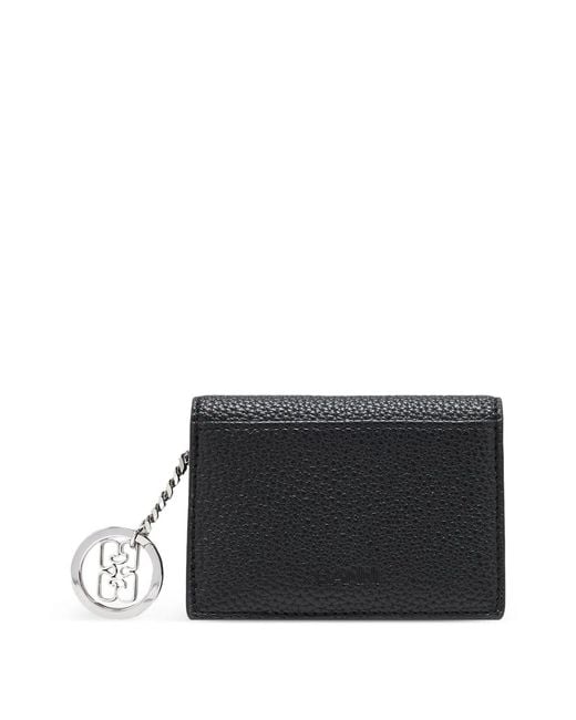 Ganni Black Car Holder With Flap
