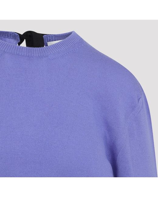 Lanvin Purple Gros Grain Detail Jumper
