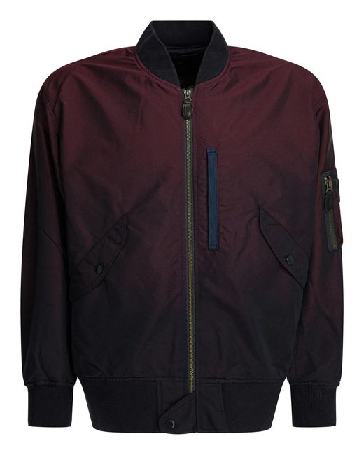 Beams Plus Blue Polyester Jacket for men
