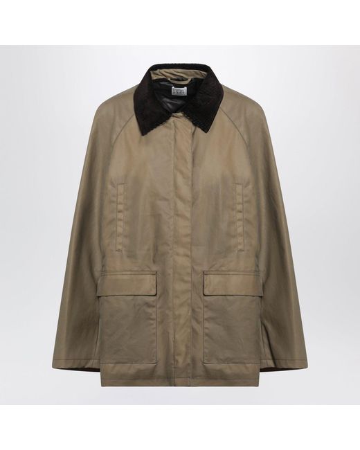 Totême  Green Desert Waxed Cotton Country Jacket