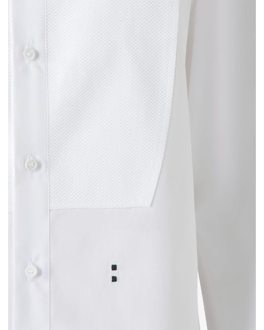 Fendi White Slim Poplin Shirt