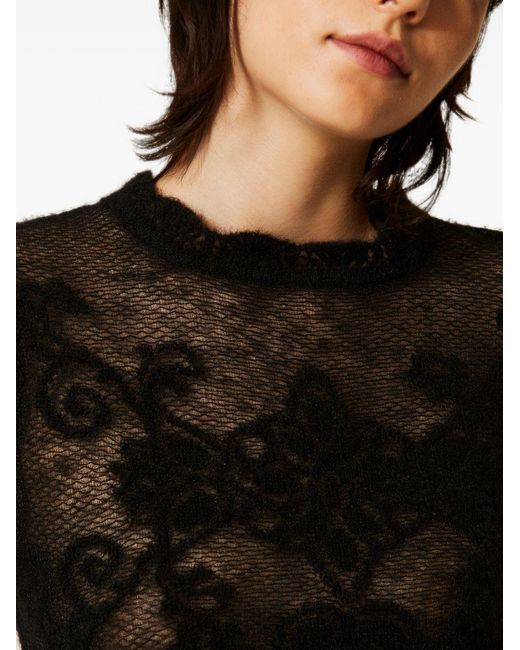 Twinset Black Wool Sweater