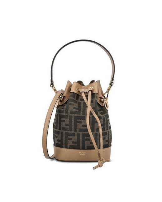 Fendi Brown Mini Bucket Handbag