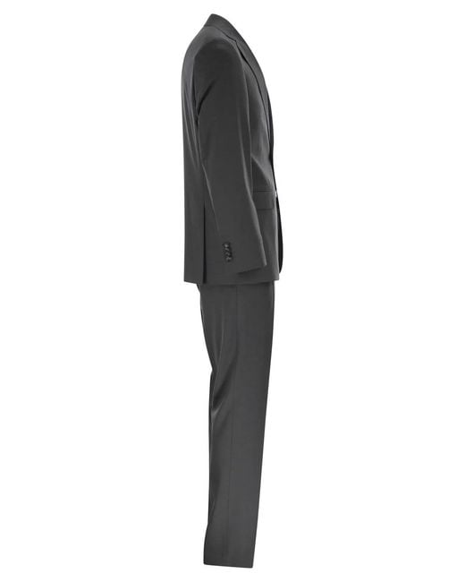 Boss Black Stretch Virgin Wool Blend Suit for men