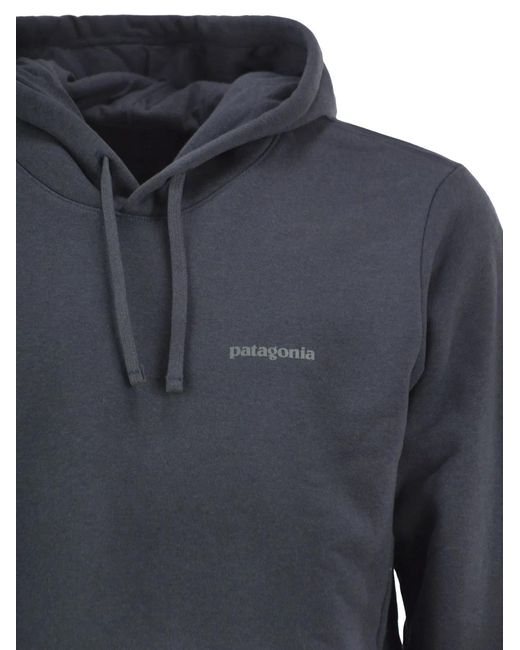 Patagonia Blue Cotton Blend Hoodie for men