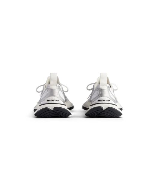 Balenciaga White Mesh And Rubber Circuit Sneakers for men