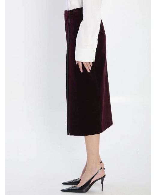 Saint Laurent Black Wrap Skirt
