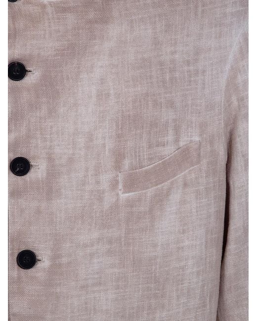 Avant Toi Brown "Hand Painted" Rever Jacket for men