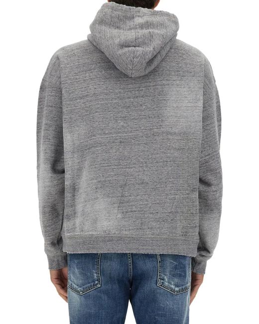 DSquared² Gray Sweatshirt With Logo for men