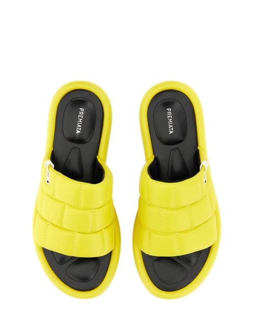 Premiata Yellow Nappa Sandal