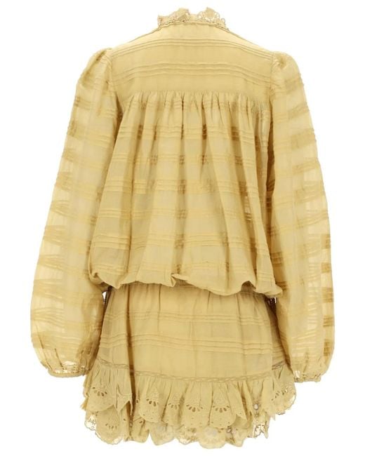 Isabel Marant Metallic Mini Abito "Preya"