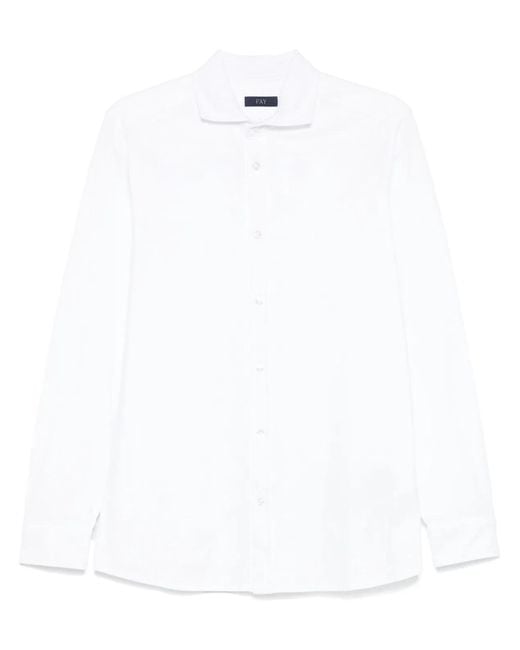 Fay White Premium Cotton T-Shirt For Comfort for men