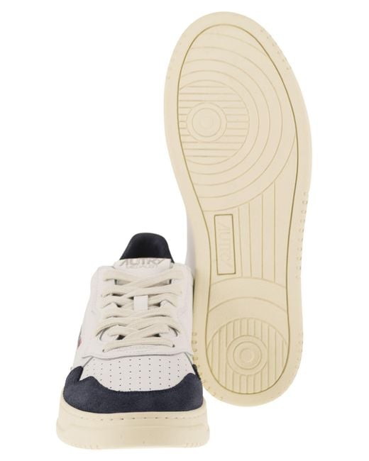 Autry White Medalist Low for men