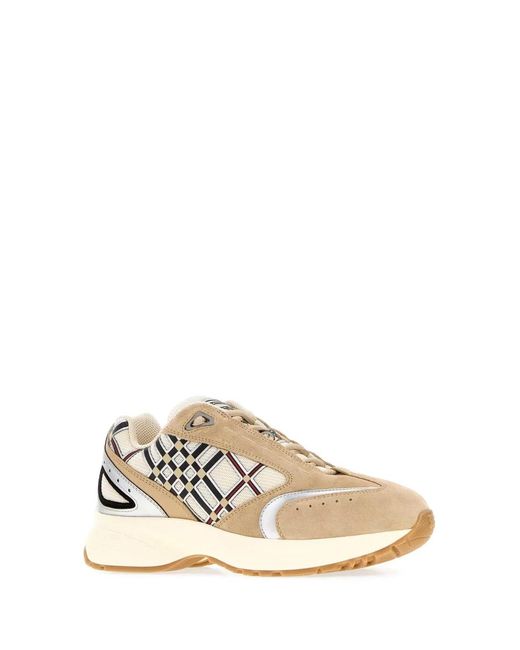 Burberry White Eclipse Runner Sneakers
