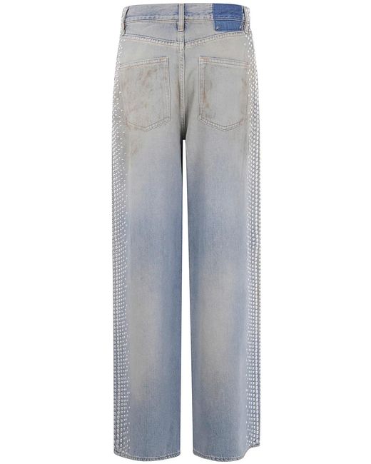 Golden Goose Deluxe Brand Blue Jeans With A Distressed Effect