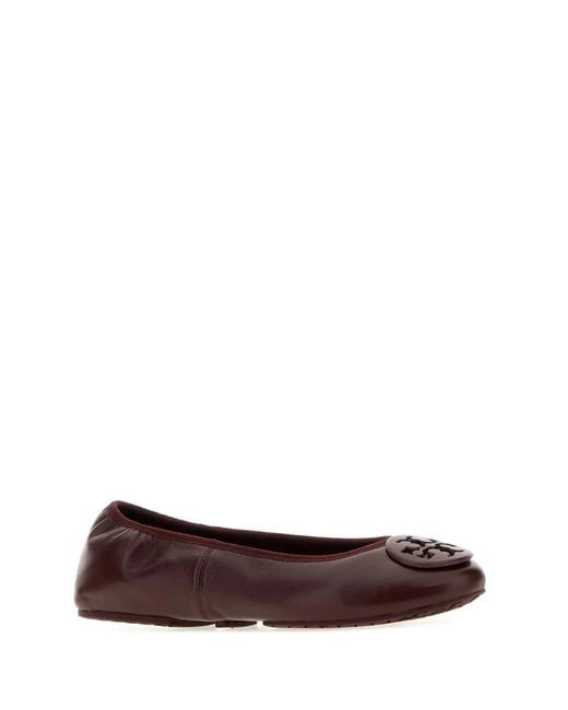 Tory Burch Brown Reva Travel Ballet