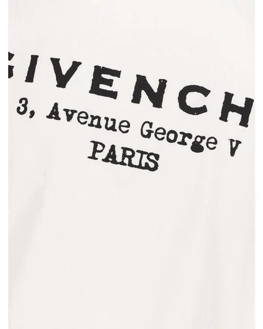 Givenchy White T-Shirt With Logo