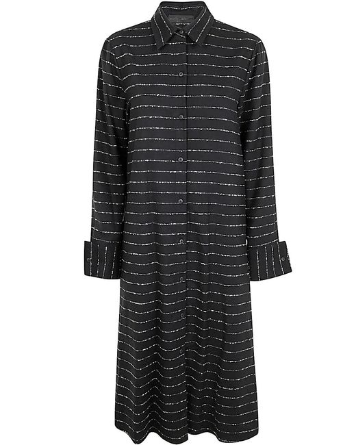 Maria Calderara Black Shirt Dress