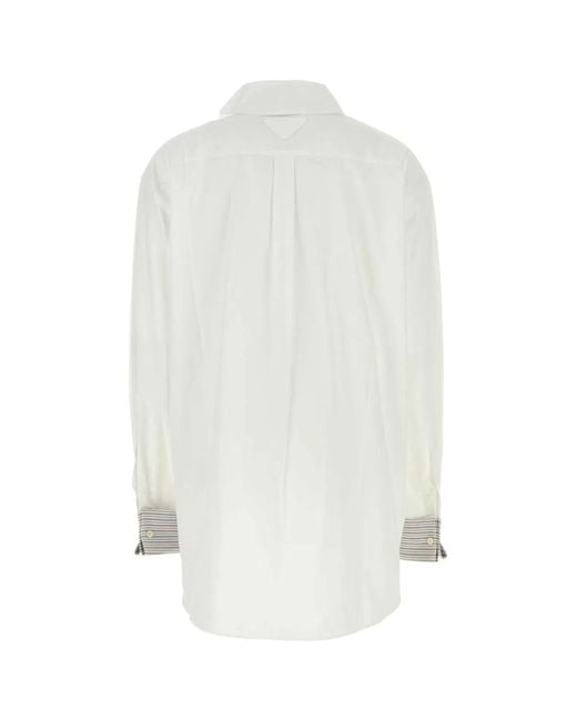 Prada White Camicie