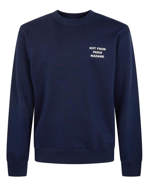 Drole de Monsieur Blue "Bold Slogan" Sweatshirt for men